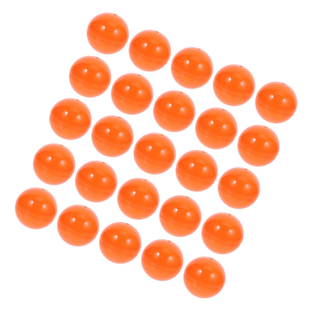 CHILDWEET 25pcs Raffle Number Balls Bulk Pong Balls White Plastic Seamless Spheres