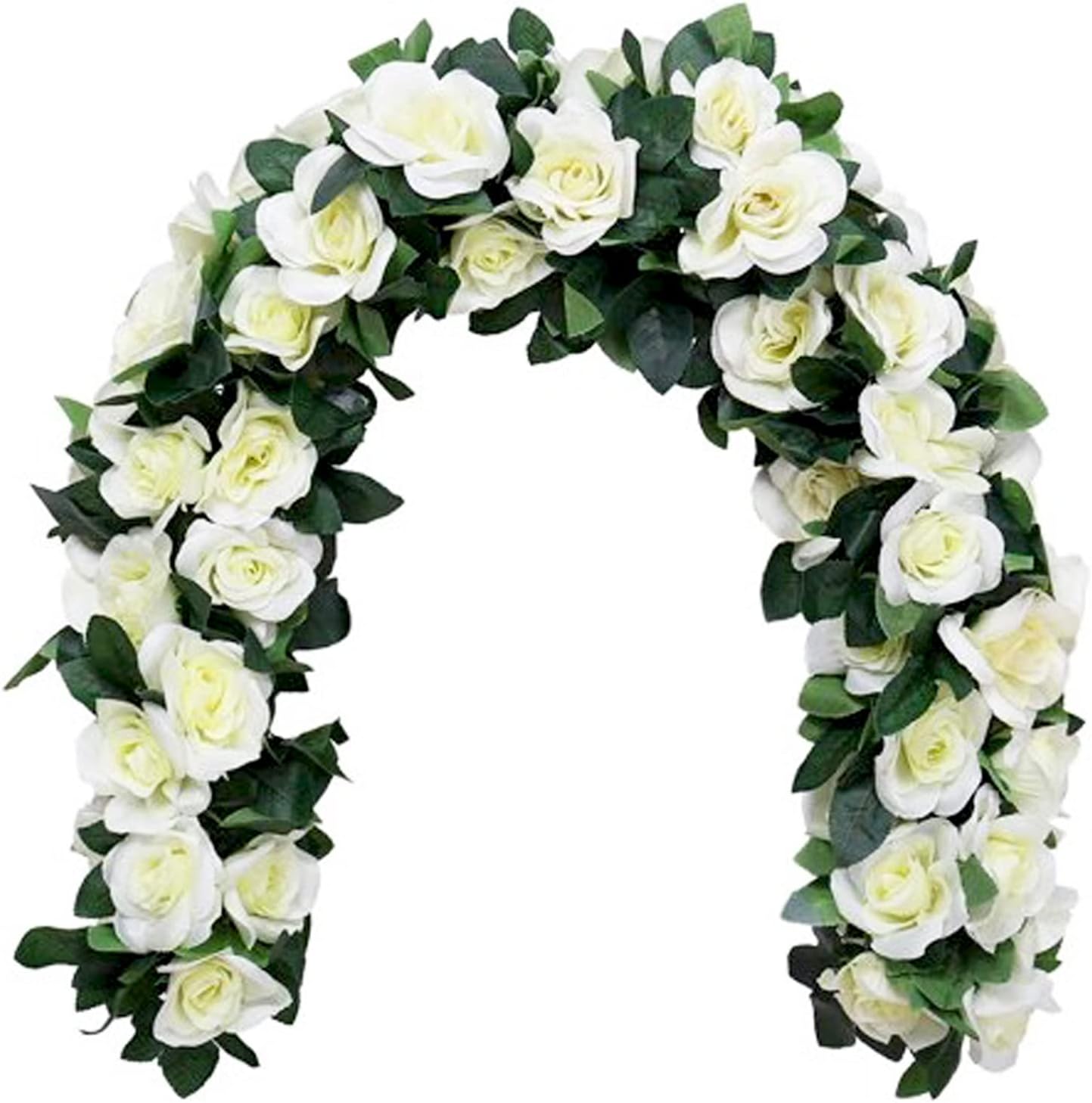 Amazon.de DiliDala Künstlich Rosen Blumengirlande, 2 Stück Kunstblumen