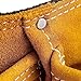 Bucket Boss 3 Tool Bag Suede Leather Tool Apron Tool Belt, with Sewn-On Belt and Steel Roller Buckle Fits Up To 42 in. Waist Size, in Tan, 55149