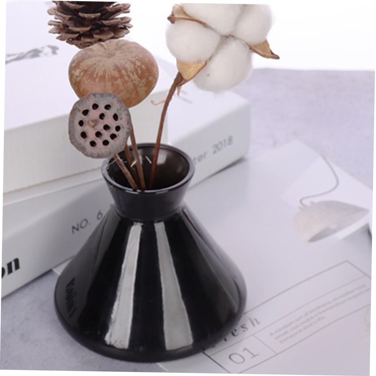 Gatuida Lot De 4 Flacons De Parfum en Verre Mat pour Diffuseur De Parfum