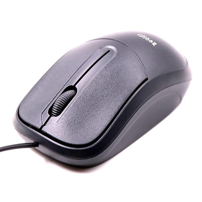 Zebion Dazzle USB Mouse with Latest Optical Technology, 800 DPI Resolution, Ergonomic Design, Smooth Low-Friction Movements and Comfy Palm Fit at Rs. 85