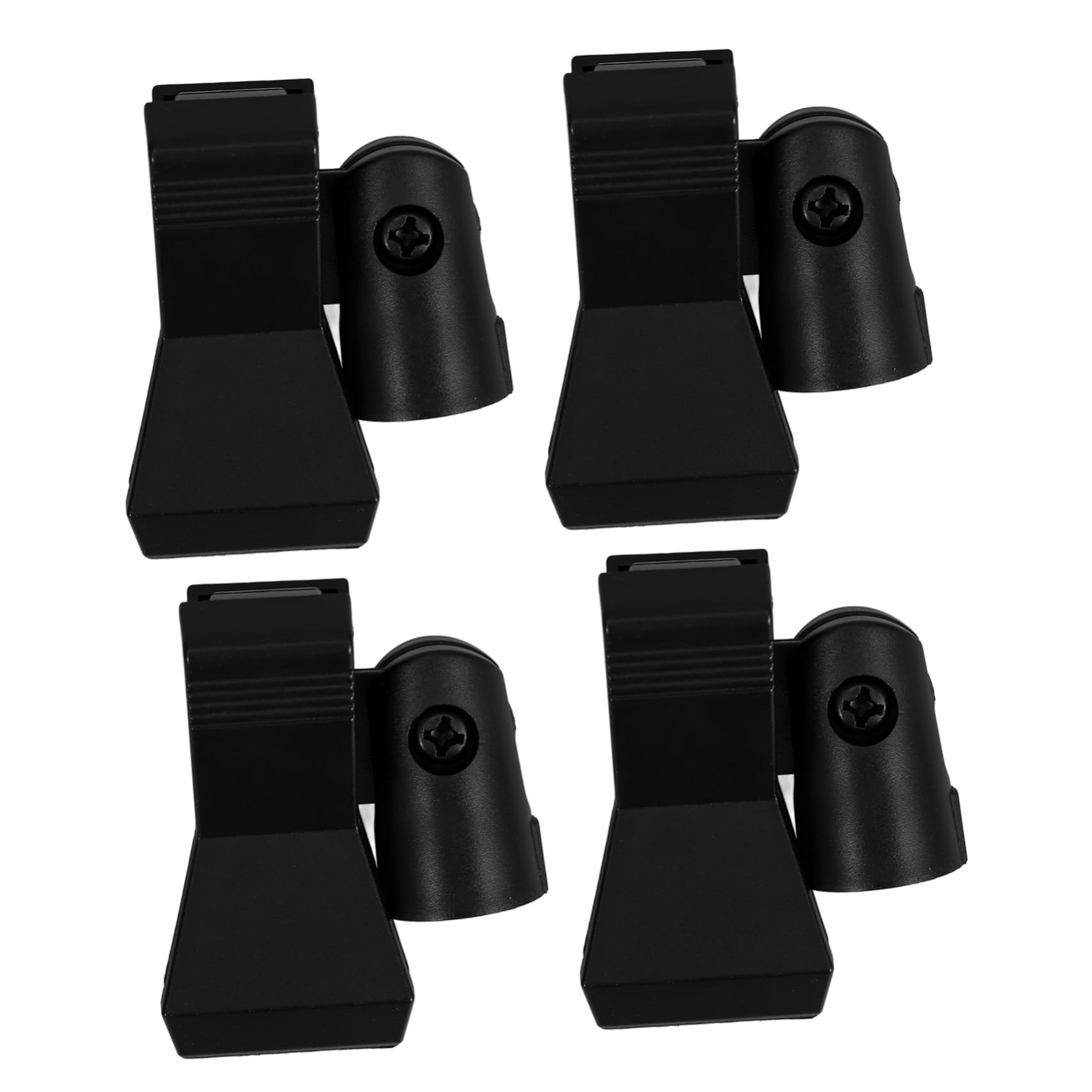 Abaodam Sturdy Clip Mounts 4pcs Clip Holder for Dish Directional Mic Stand Angled Adjustment