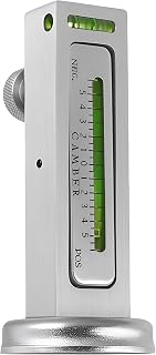 Adjustable Magnetic Car Gauge Tool, Vehicle Camber Castor Strut Wheel Alignment Instrument, Automotive Tire Gauge Repair Tool Accessories, Universal for SUV, Sedan, Truck (White)
