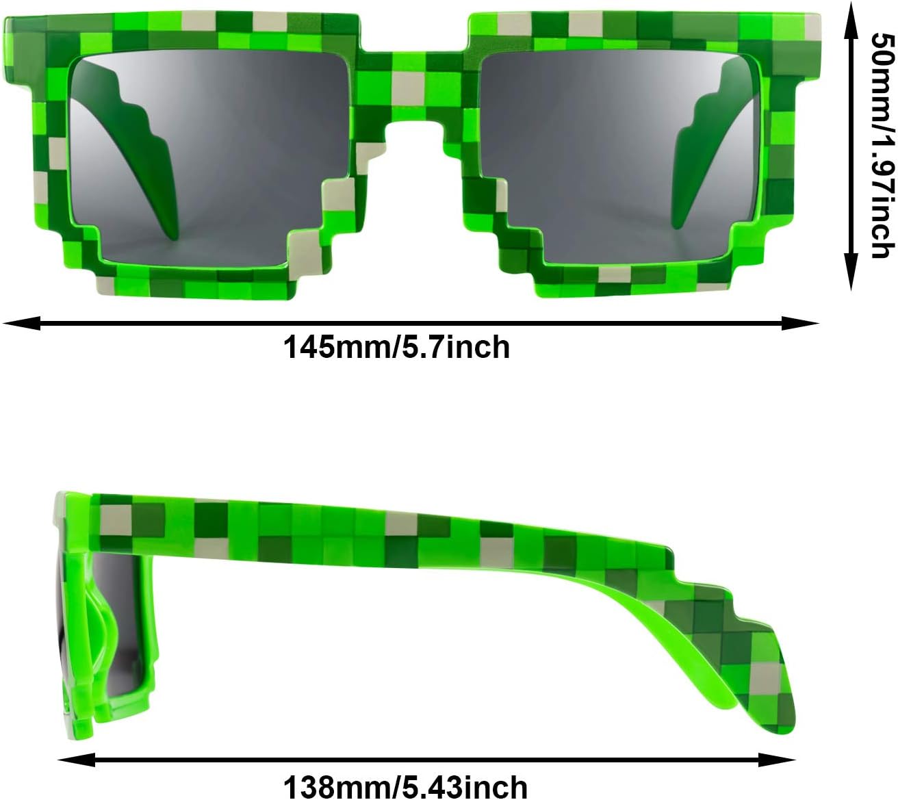 Weewooday 15 Pair Pixel Retro Gamer Robot Sunglasses Pixel Sunglasses Pixelated Sunglasses Birthday Party Favors for Kids and Adults (Blue, Purple, Green) : Clothing, Shoes & Jewelry