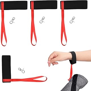 Elastic Glove Straps For Skiing - Safety Strap Elastic Gloves Straps, 4X Wrist Lanyard, Ski Gloves Handcuffs, Anti-Lost Strap For Snowboard Ski Outdoor Sports