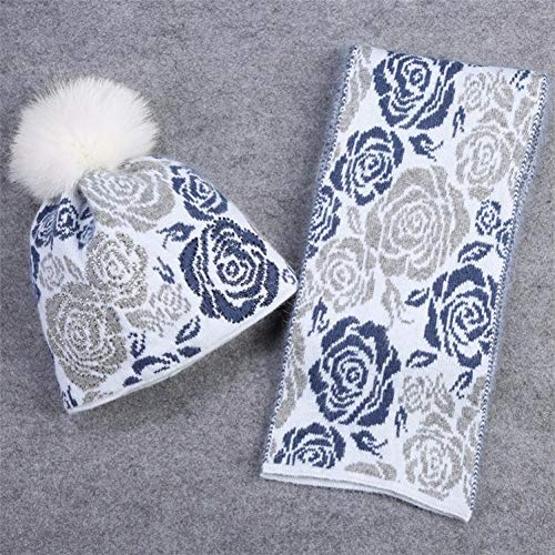 Chapeau laine tricotée et écharpe femme assortie au fini premium