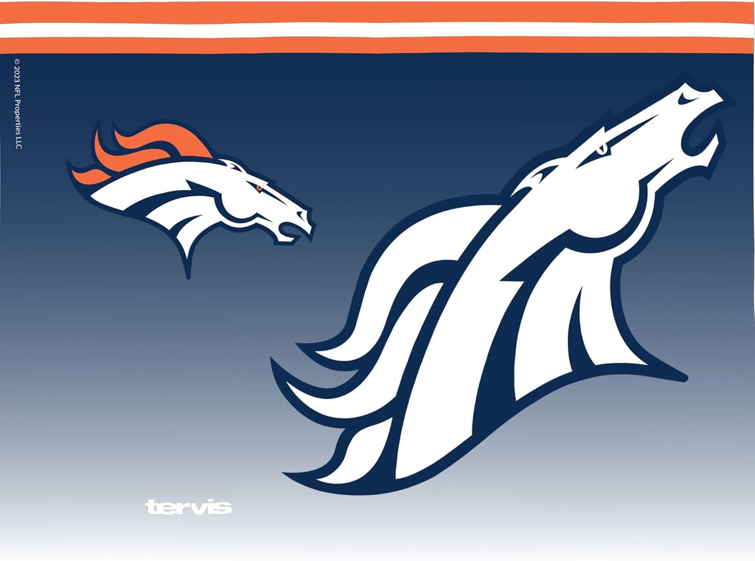 Tervis NFL Denver Broncos - Forever Fan Made in USA Double Walled Insulated Tumbler Travel Cup Keeps Drinks Cold & Hot, 24oz, Classic