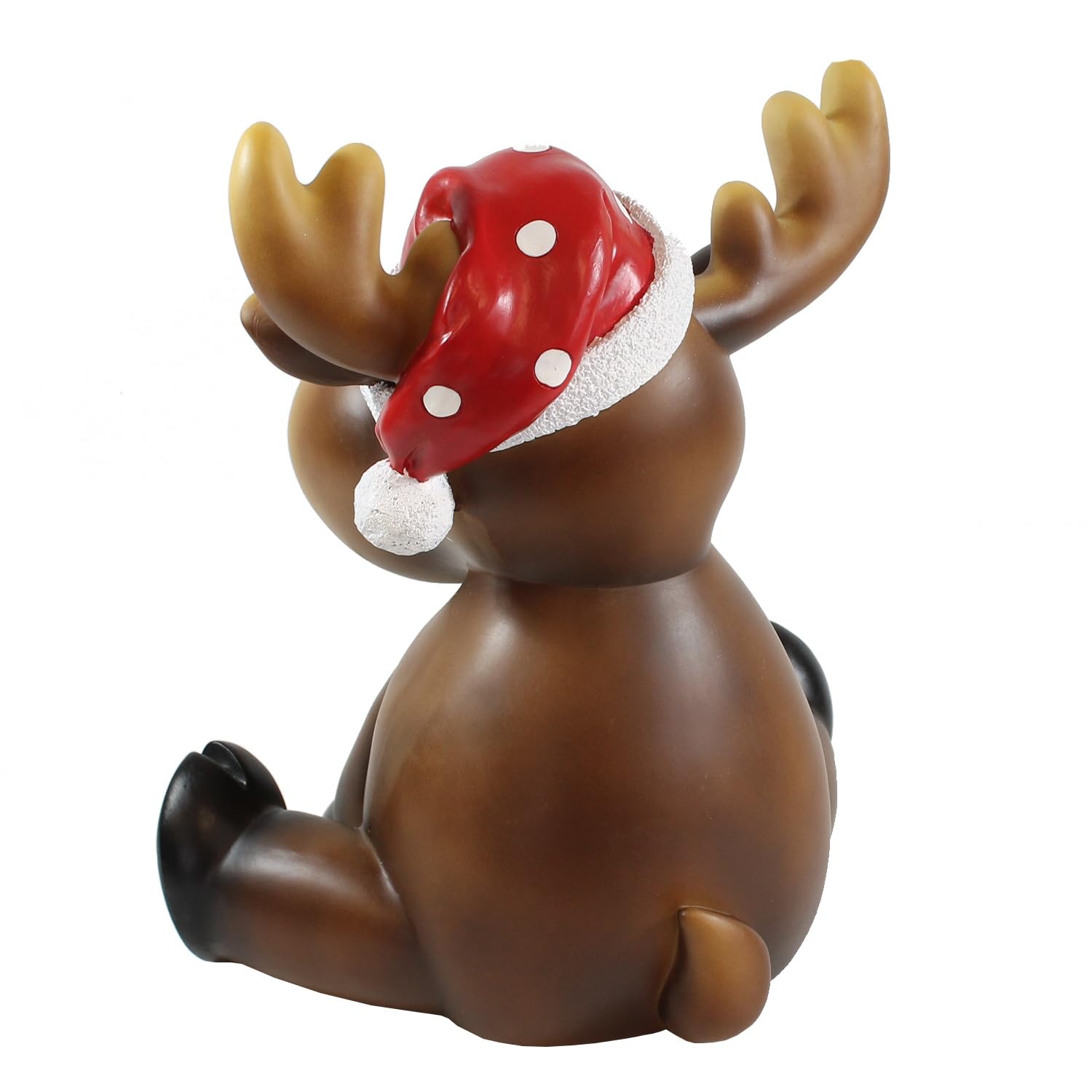 colourliving Elch Figur Deko Weihnachtselch Noel Elch Deko Figur Handbemalte Dekofigur aus Polyresin für den Innenbereich