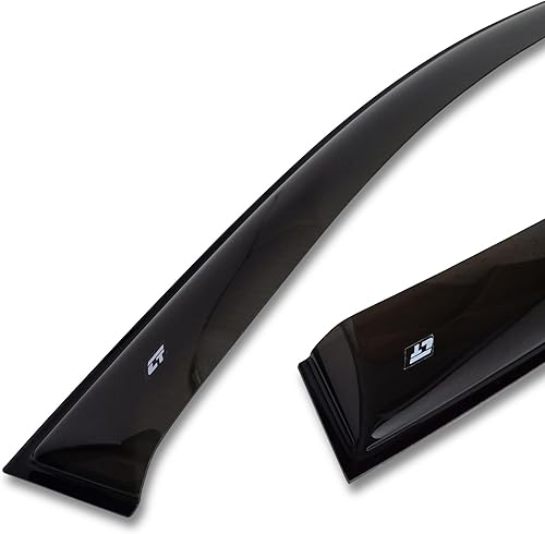 Miniatura 6 de Juego de 4 deflectores para visera de viento, deflectores de protección contra la nieve, el sol y la lluvia, compatibles con Toyota Land Cruiser