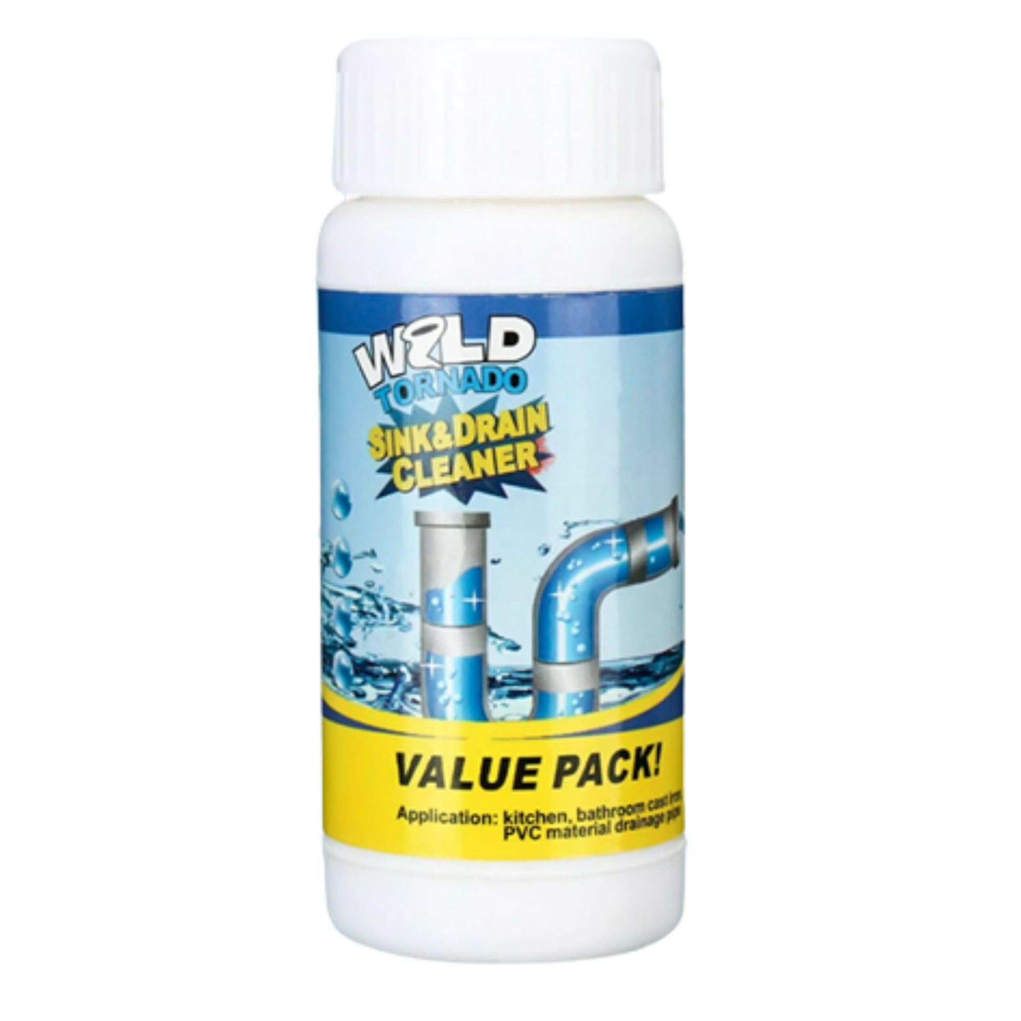 Powerful Sink & Drain Cleaner Powder Clog Block Remover, Automatic Toilet Cleaner Powder, Unclogs and Hair Remover for regular use in drains Powder (PACK OF 2)