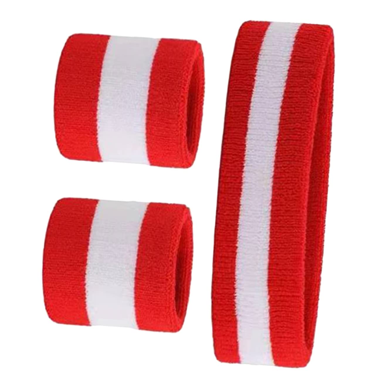 Didiseaon 2 Set Fascia Sportiva Braccialetto Fasce Per Esercizi Per Le Donne Fasce Per Il Sudore Da Polso Per Le Donne Fasce Per Allenamento Per Gli Uomini Fasce Per Allenamento Da Uomo