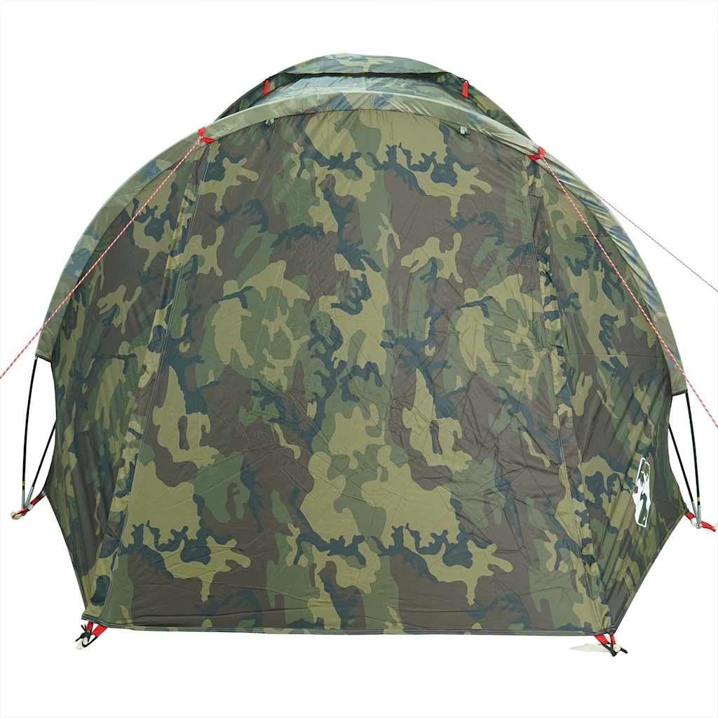 Tienda de pesca plegable para 2 personas con patrón de camuflaje impermeable y fácil de montar