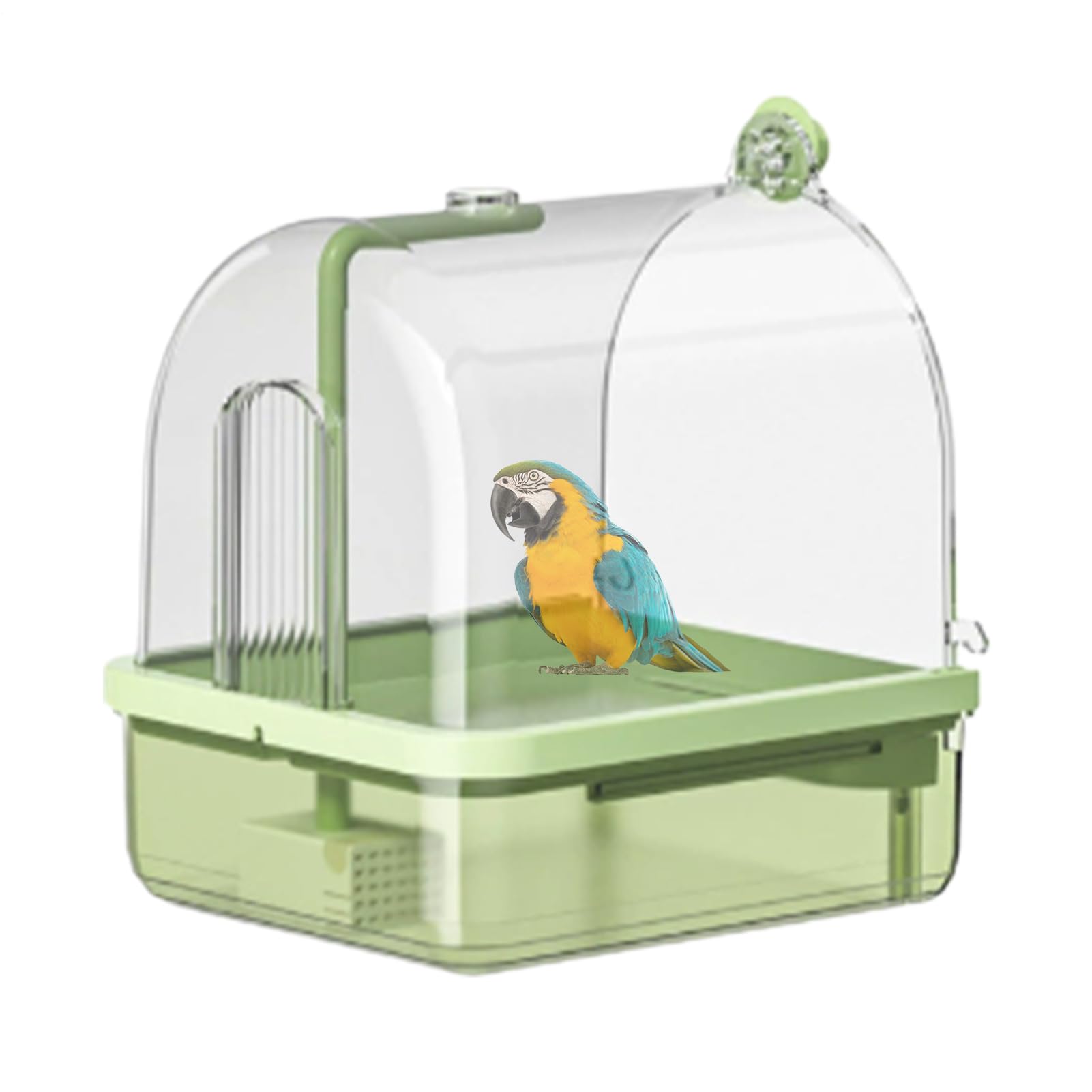 Bain pour Cage à Oiseaux Support de Automatique Résistant aux Morsures | Bain Perruche Canari Oiseau Convient pour utilisation en intérieur, extérieur, élevage, et exposition