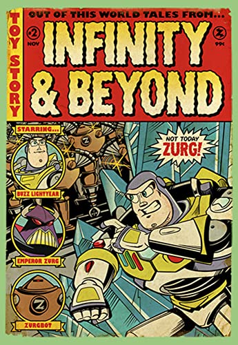 Image of Girl's Toy Story Buzz Lightyear Comic Cover T-Shirt
