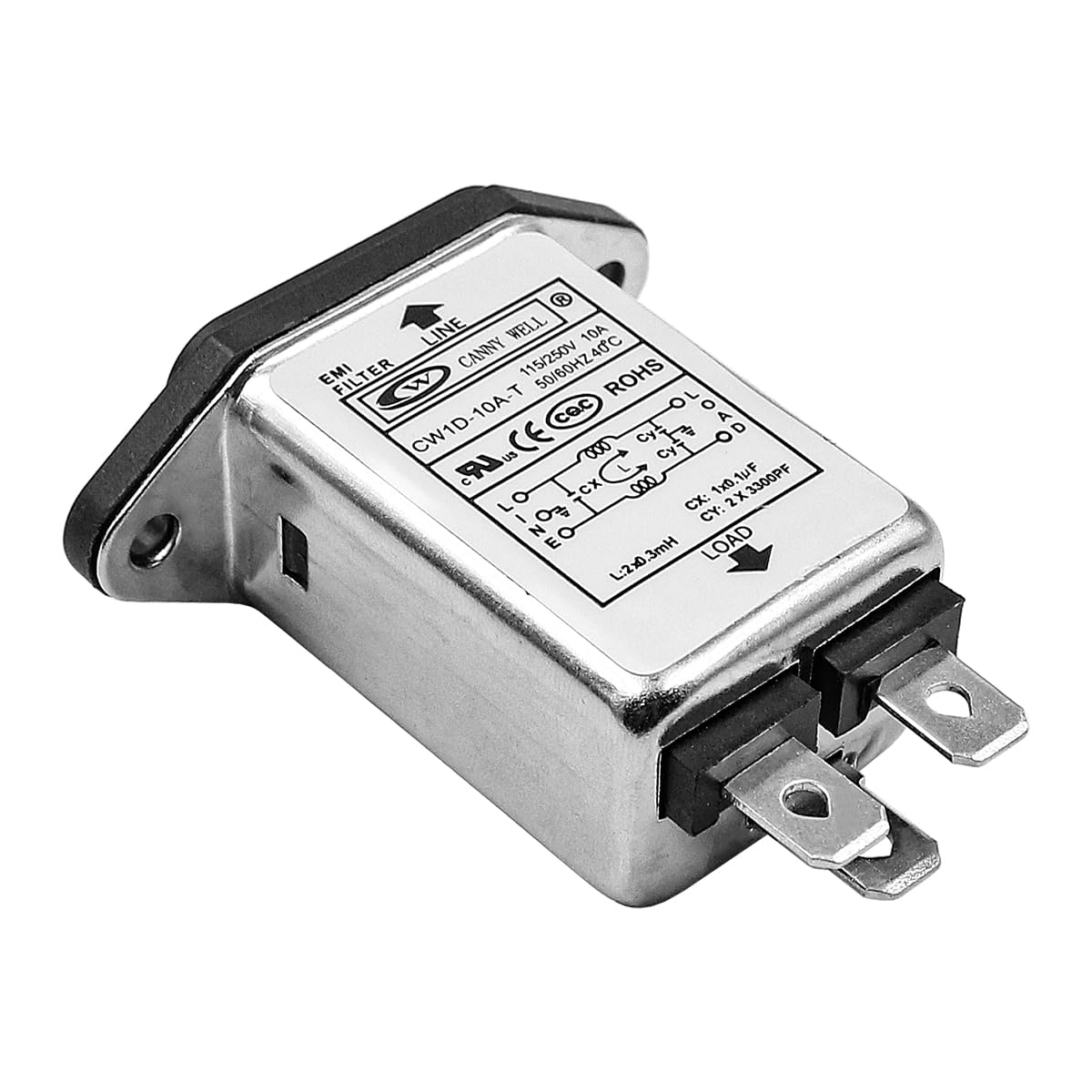 CENPEK Filtro di alimentazione CW1D 10A Monofase AC 220V