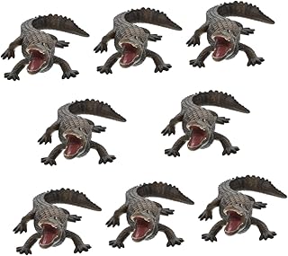 Toddmomy 8 Peças Modelo De Crocodilo Simulado Modelos De Carro Decorações De Carro Animais De Plástico Brinquedo Jurássico Modelo De Crocodilo Brinquedo Para Crianças Modelo De Vida