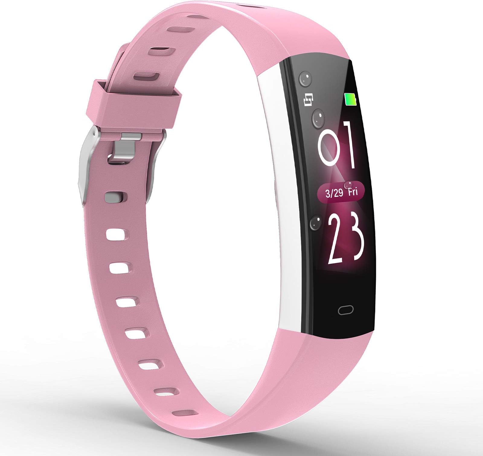 YoYoFit Slim Fitness Tracker HR, Waterproof Activity Tracker Fitness Watch with Heart Rate Monitor, Wearable Sleep Tracker, Calorie Counter, Pedometer Smart Watch for Women Men and Kids