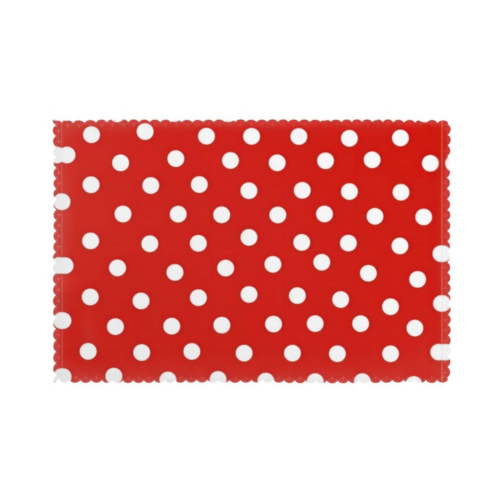 WHJSHOP Polka Dot Prints Placemats Set of 6 12x18in – Transform Your Table into a Cozy Haven for Memorable Meals