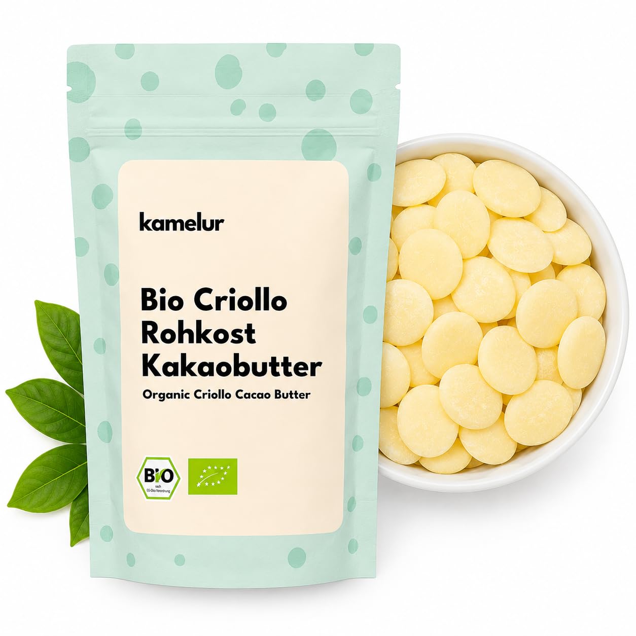 BIO Kakaobutter kaltgepresst aus Criollo Kakaobohnen 500g Lebensmittelqualität Rohkost