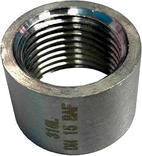 AF Hydro SS316 - Tubo de acoplamiento de medio acoplamiento de acero inoxidable, rosca hembra NPT de 1 14 pulgadas, clasificación de presión de