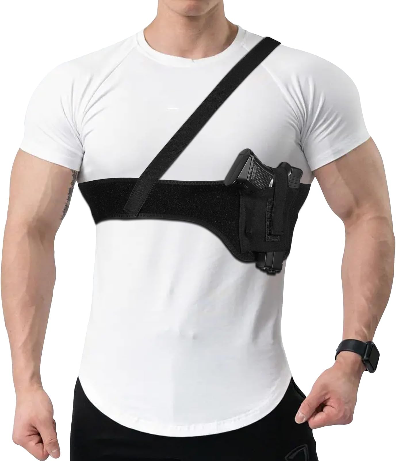 MAYBEST Gun Holster for Concealed Carry-Shoulder Holster for Women & Men Fits Glock, Smith Wesson, Taurus, Ruger Holster for Most Pistols and Revolvers