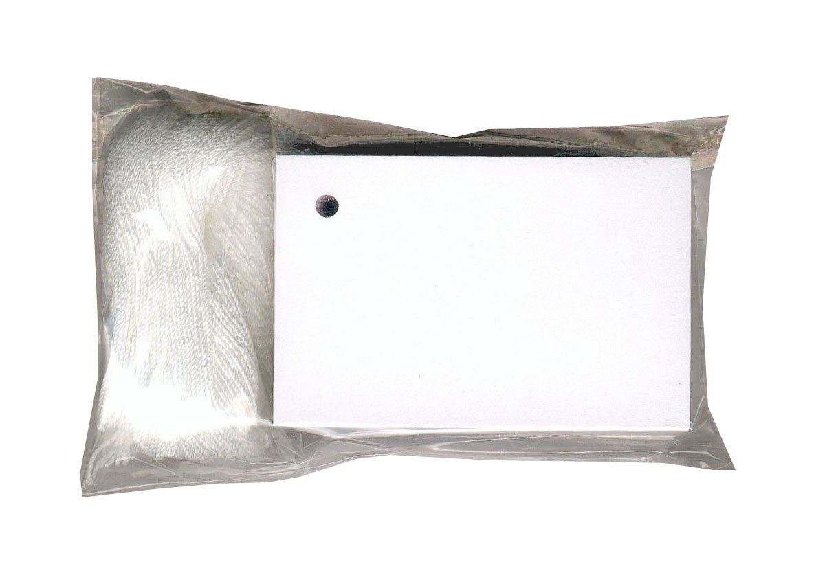 100 Blank White Hang Tags 2"x3 & 100 Cut Strings for Crafts & Gifts. Personalize & Price Your Merchandise.