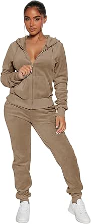 Co Ord Sets For Women Velour Tracksuit Set Velvet Sweatsuit - View #4