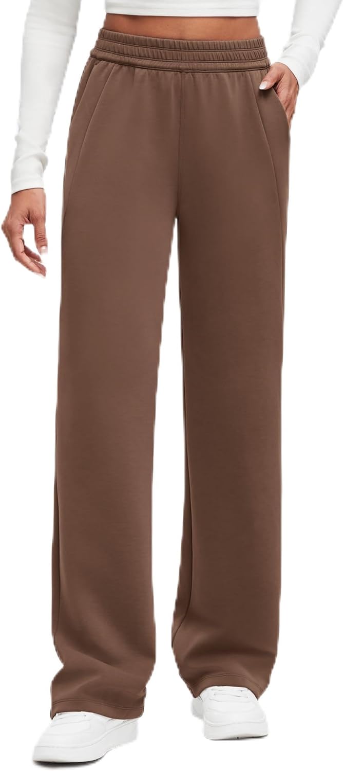 G4Free Smoofit Modal Soft Wide Leg Sweatpants for Women High Waisted Casual Lounge Travel Pants with Pockets