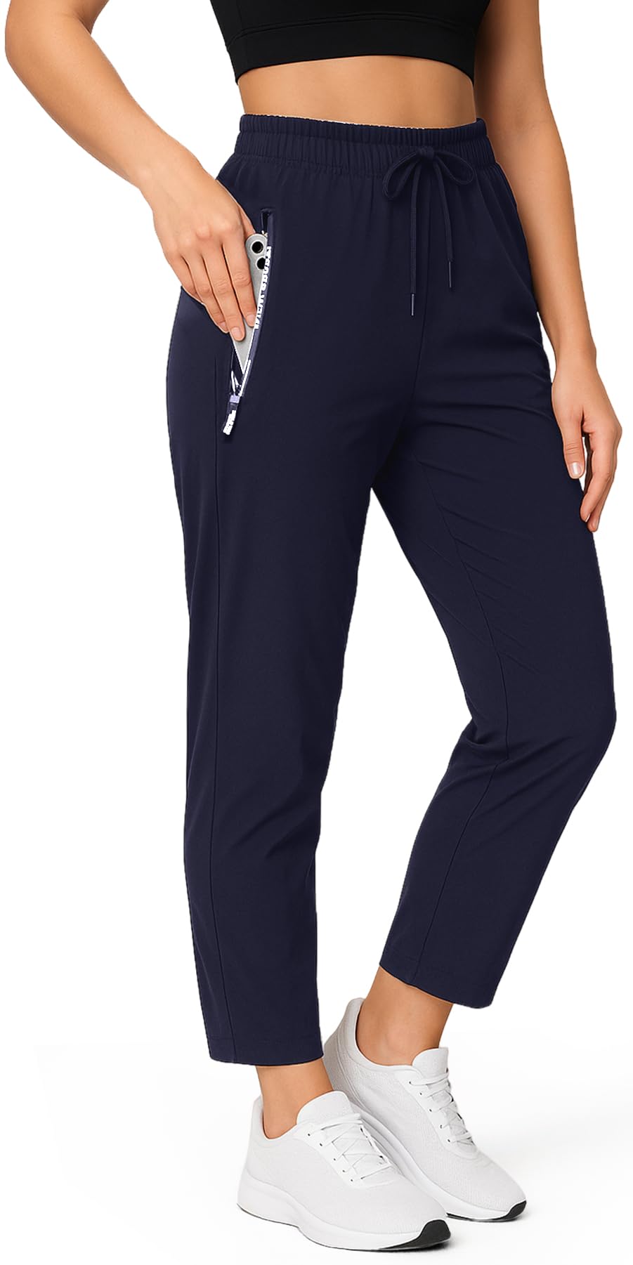 2026 Upgrade Stretch Active Pants for Women Over 50, Ultra Stretch Ice Silk Comfort Hiking Cargo Travel Pants