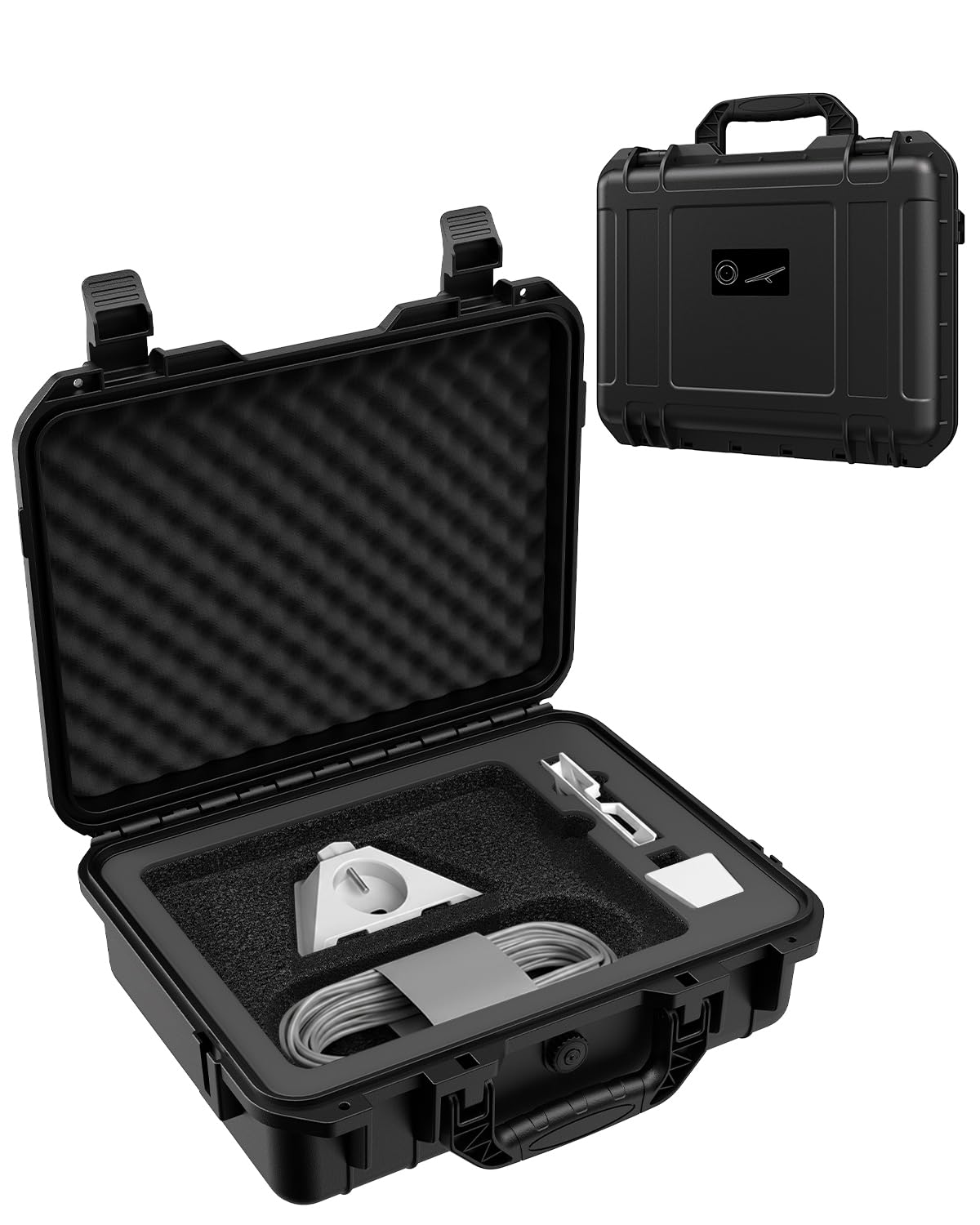 Starlink Mini Case, IP67 impermeabile custodia da viaggio rigida con schiuma EVA antiurto, con maniglia portatile, adatta per Starlink Mini e accessori per camper, campeggio, avventure