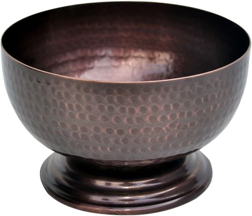 Bronze Decorative Bowl, Hammered Brass with a Bronze Finish