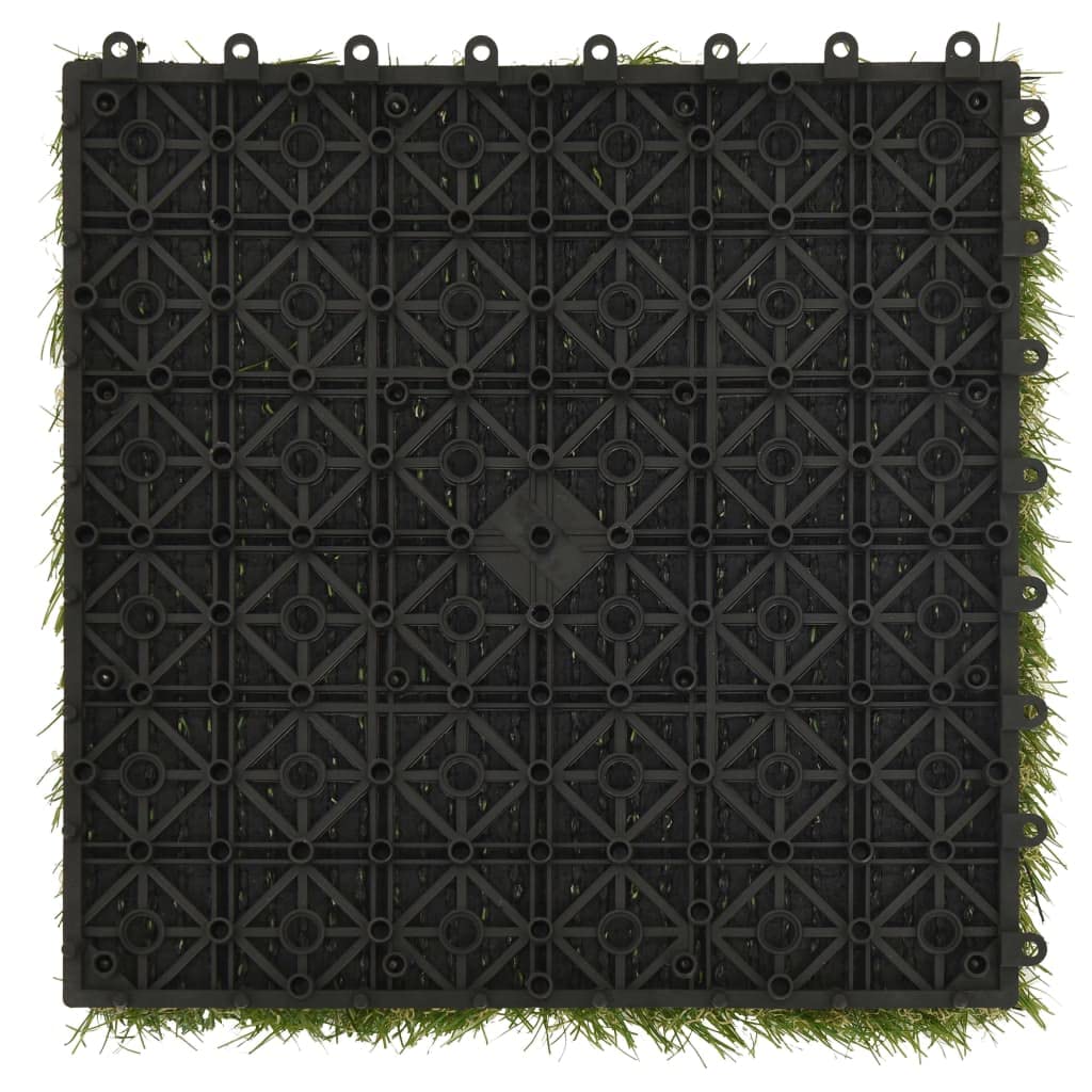 vidaXL Piastrelle in Erba Sintetica 22 pz 30x30 cm Verde