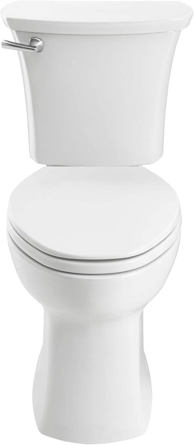 American Standard 204AB104.020 Edgemere Right Height Elongated 10-Inch Rough-in Toilet, White