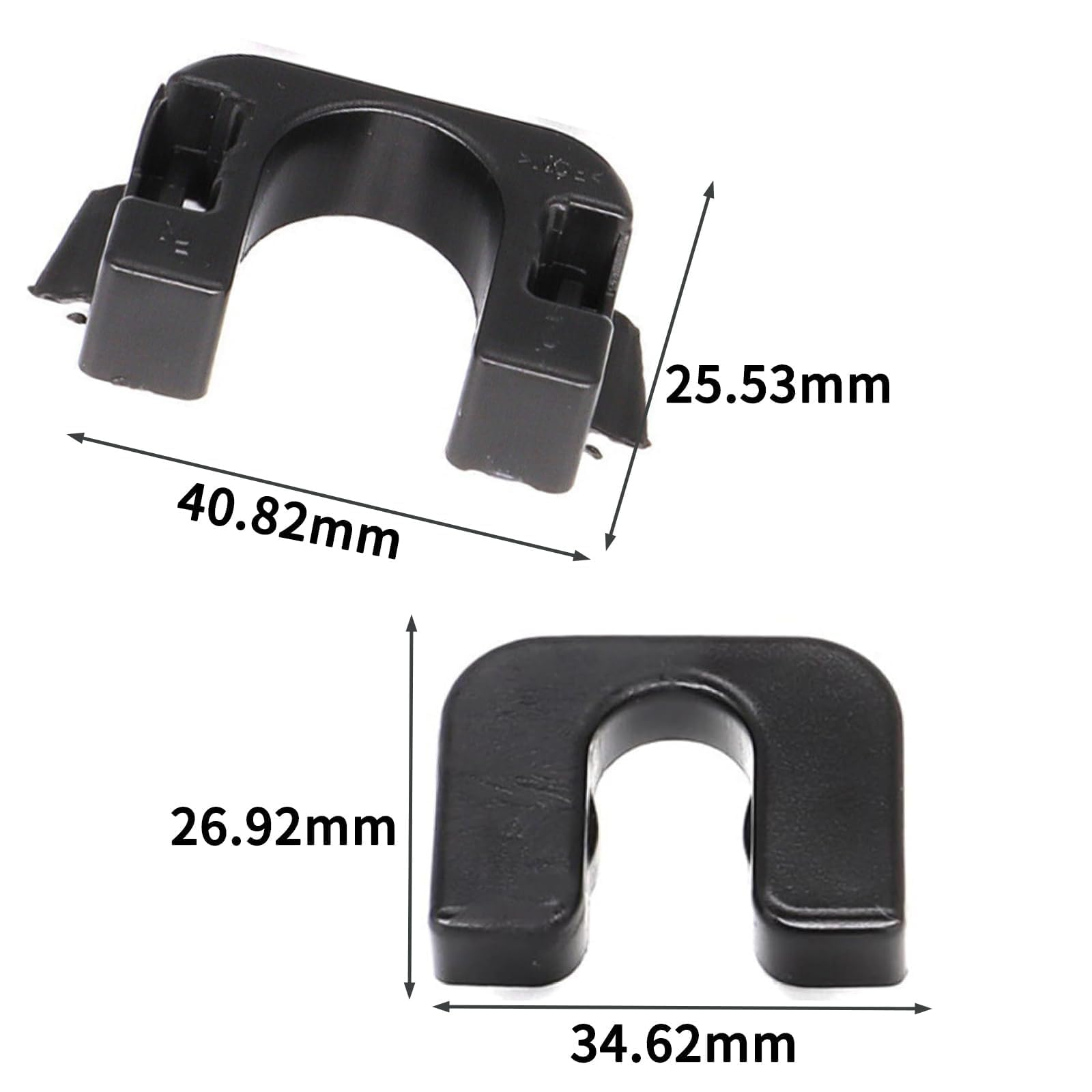 GVSS Clips de Fixation Voiture 1539663, Fixation Plage Srrière pour DS3,Supports Plage Arriere C3,pour Ford Fiesta MK7 MK8,pour Citroën C3 DS3,Compatible avec Focus Nissan Qashqai J10