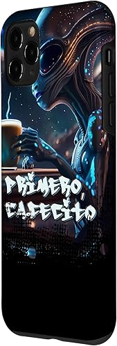 Miniatura 2 de iPhone 11 Pro Alien Espresso, Primero Cafecito - Spanish for First, Coffee Case