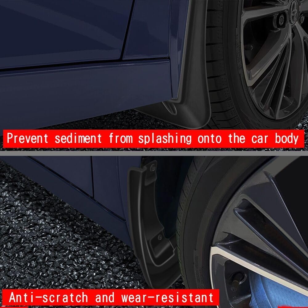 Car Mud Guards Flaps Splash Compatible for Toyota Prius 2023 2024 Accessories, Auto Parts Front Rear Mudguard Fender 4pcs/Set
