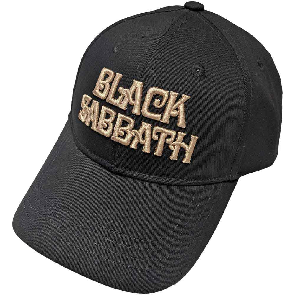 Rock Off Officially Licensed Products Men's Black Sabbath Baseball Cap Text Band Logo Official One Size