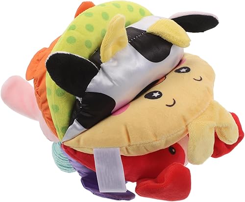 BESPORTBLE Grasping Ball - Washable Colorful Plush Sensory Toy for Babies - Soft Infant Grasping Ball Montessori Toy for Early Development Toddler Sensory Activity Party Favors