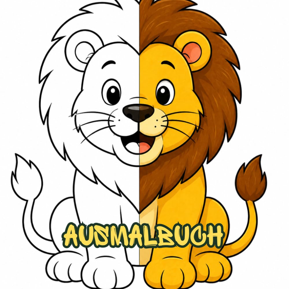 Wilde Tiere Ausmalbuch: Mein erstes Tier-Ausmalbuch