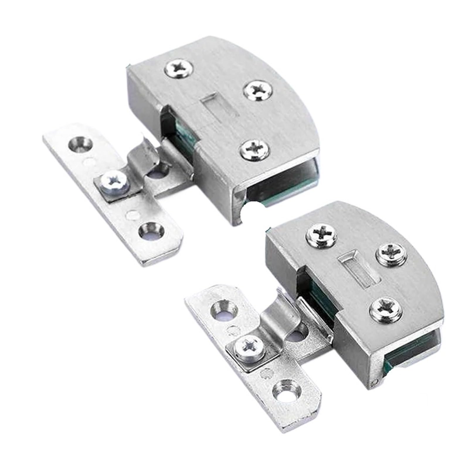 Iklaaqetbxps 5.5X3.5cm 2Pcs Free-Opening Hole Glass Cabinet Door Hinges Display Swivel Cupboard Hardware(5.5X3.5cm)