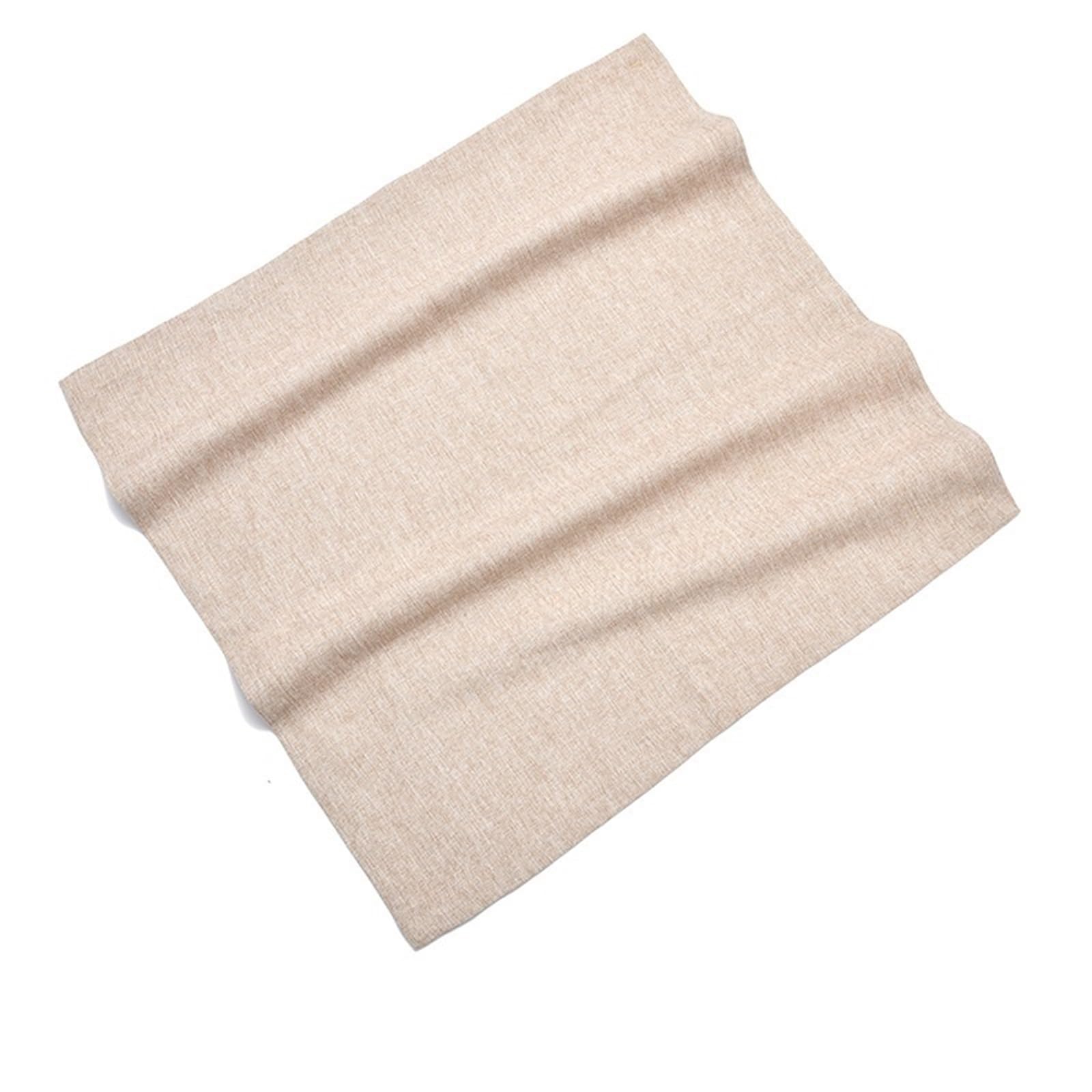 Tovagliolo di Stoffa Ristorante Modello Modello in Cotone e Lino tovagliolo tovagliolo tovagliolo Pieghevole Fiore tovagliolo in Stile Occidentale (Color : Linen-4pc)