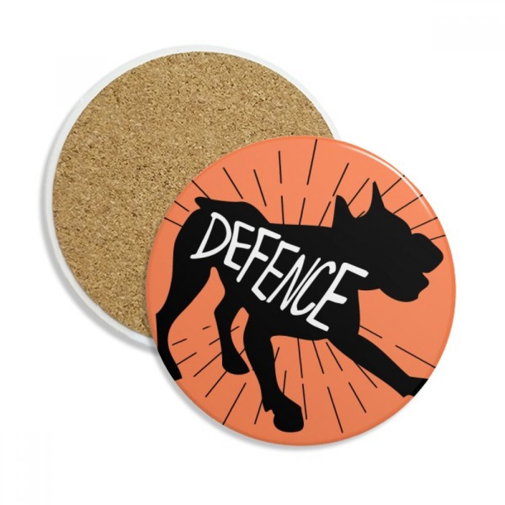 Coaster céramique âne noir dessous de tasse pierre absorbante