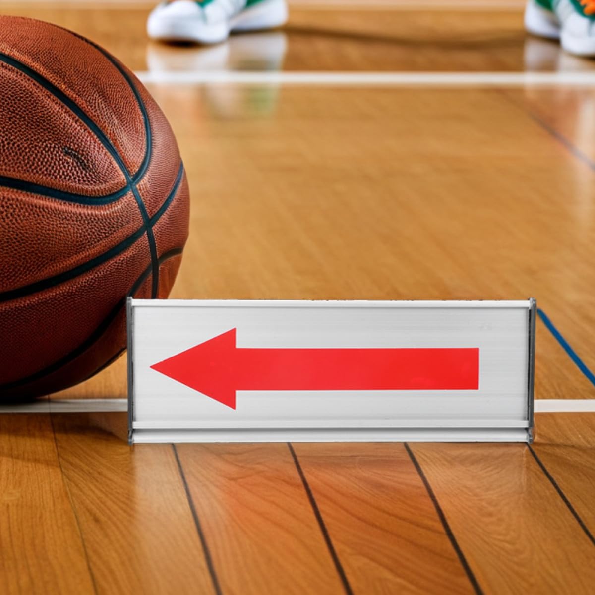 Gatuida Indicador y Tablero de Flecha de Saque para Baloncesto de Aleación de Aluminio para Transición Fácil con Conmutador de Servicio en Partidos de Baloncesto