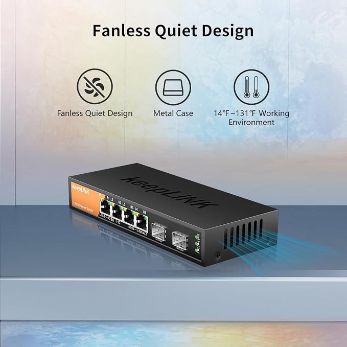 Switch 6 Puertos 2.5G Unmanaged Metal Plug & Play miniatura 2