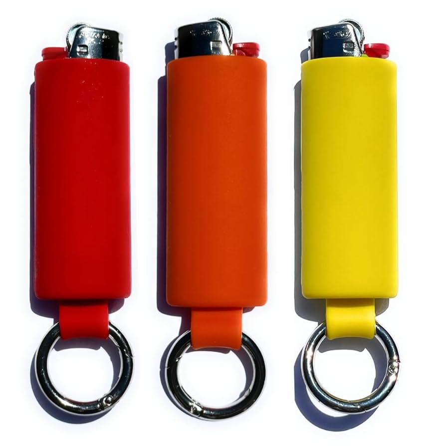 3 Pack Keychain Lighter Holder for BIC Lighters - The BIC