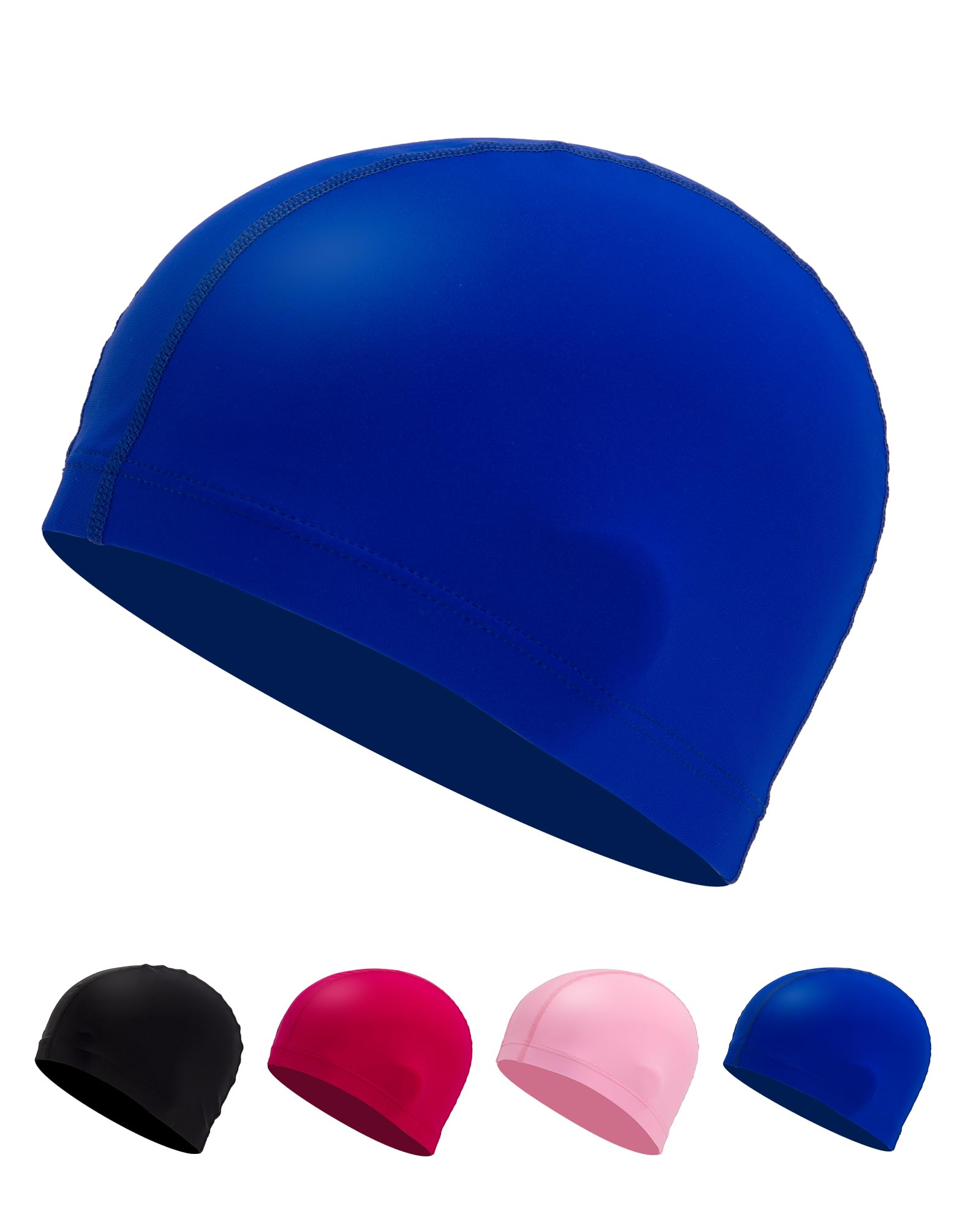 Fabric Swimming Cap – Comfortable, Durable & High Elastic (Blue)