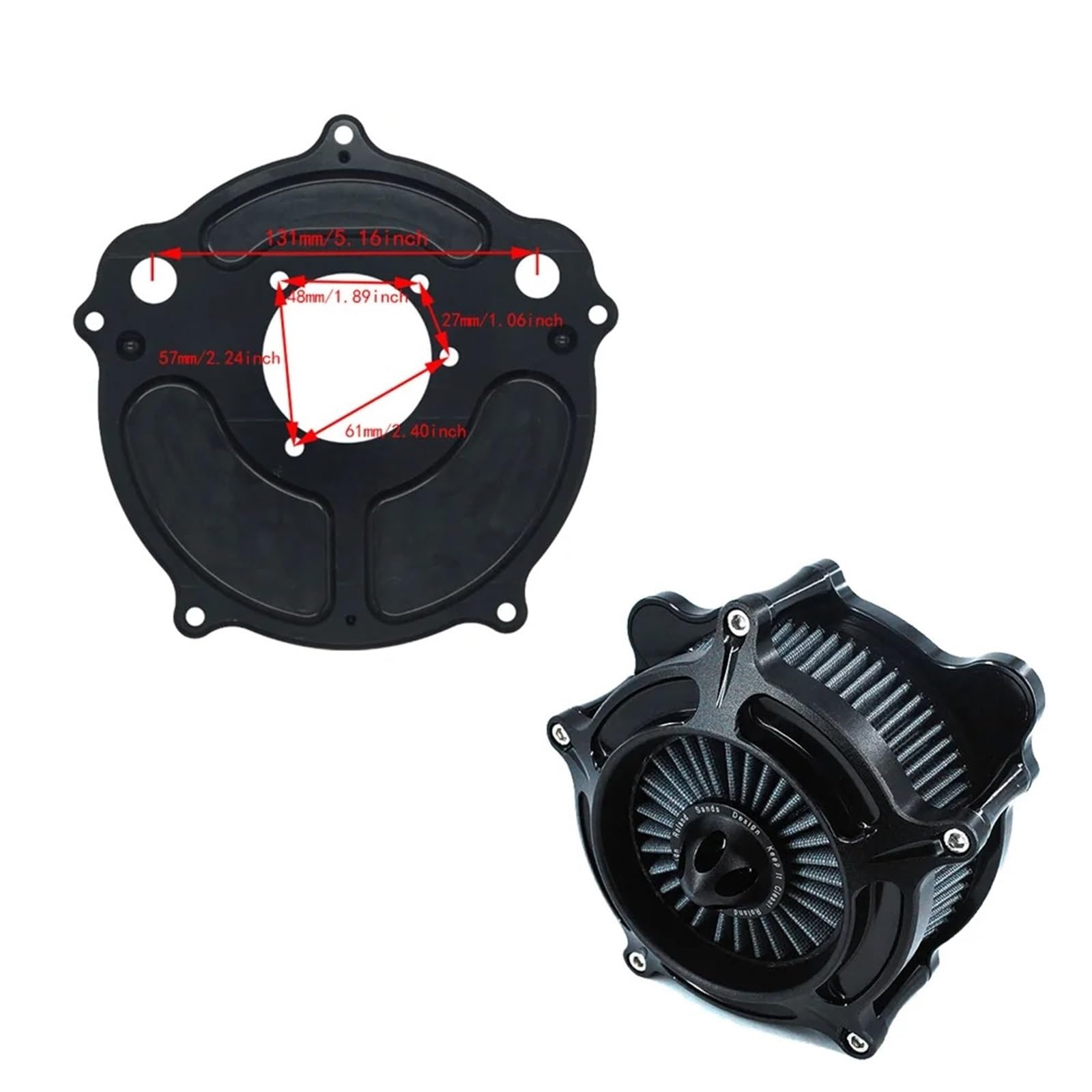 Filtro Aria Per Moto Per XL Sportster Per Dyna Per Softail Per Touring Moto Turbina Spike Filtro Dell'aria Filtro Di Aspirazione Filtri Dell'aria Filtro Aria Moto(Air Filters A)