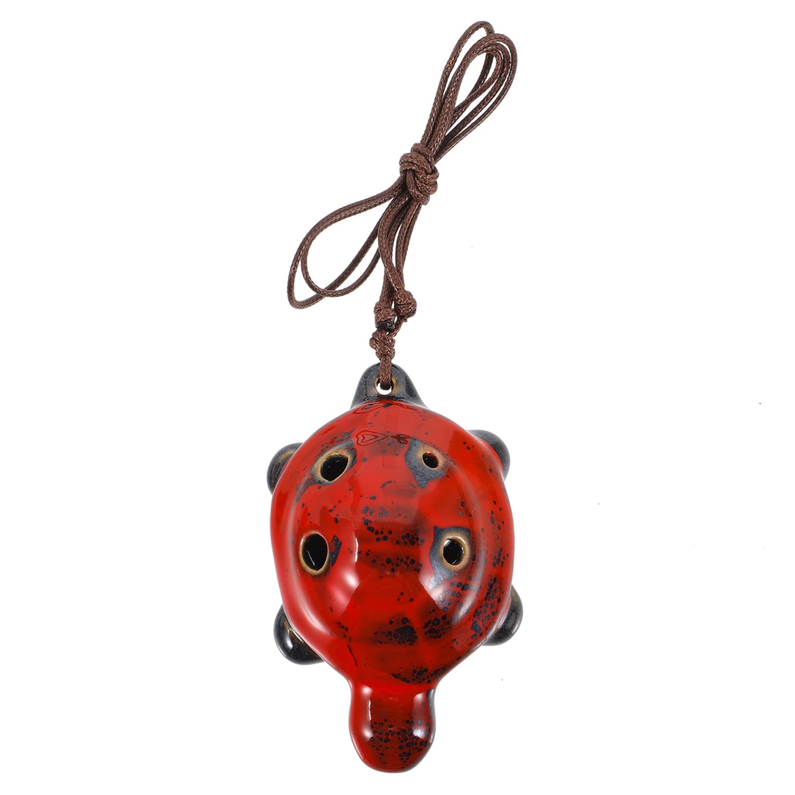 VANZACK 6Hole Turtle Shaped Ocarina for Beginners Cute and Portable Musical Instrument for Practice and Learning