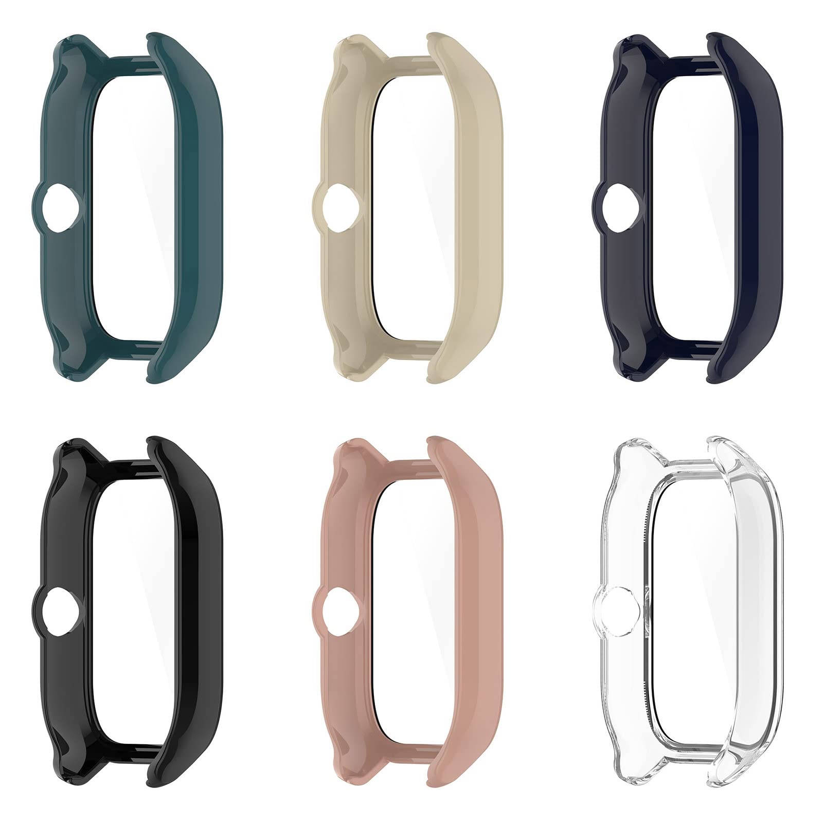 Screen Protective Case Cover For GTS4 Scratch-resist Shock Frame Full Edge Coverage Smart-Watch One-piece Bumper-Shell Glass Screen Protector For Smartwatch Privacy-lens Watch Housing Cover Watch Case