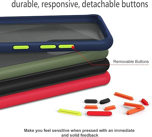 Miniatura 3 de Funda para Samsung Galaxy A34 5G Slim a prueba de golpes A34 protege de golpesarañazosdeslizamientohuellas translúcido mate PC Back TPU Bumper Cover